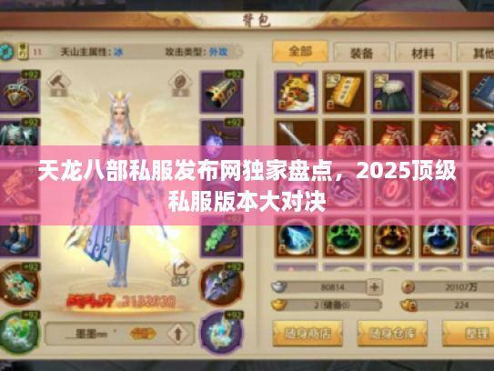 天龙八部私服发布网独家盘点，2025顶级私服版本大对决