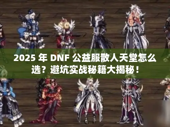 2025 年 DNF 公益服散人天堂怎么选？避坑实战秘籍大揭秘！