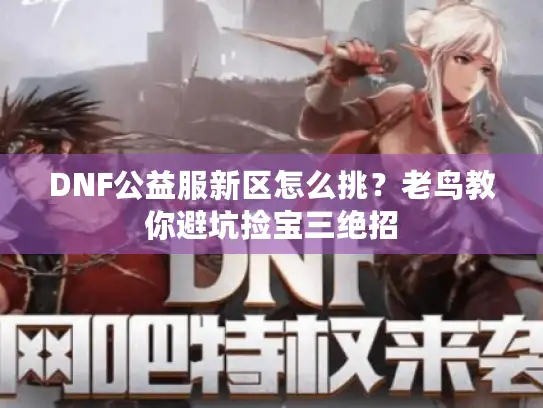 DNF公益服新区怎么挑？老鸟教你避坑捡宝三绝招