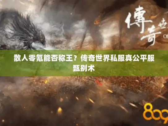 散人零氪能否称王？传奇世界私服真公平服甄别术