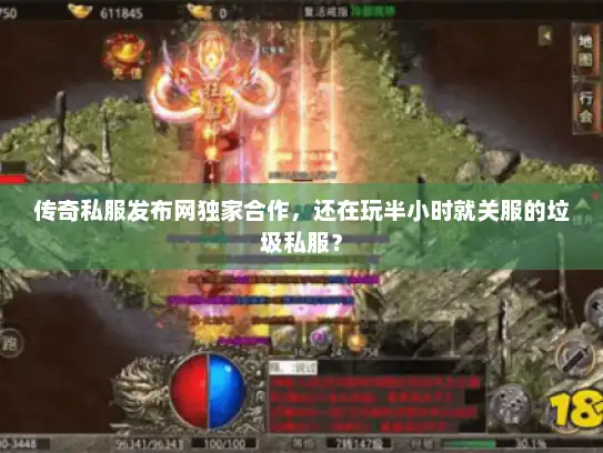 传奇私服发布网独家合作，还在玩半小时就关服的垃圾私服？