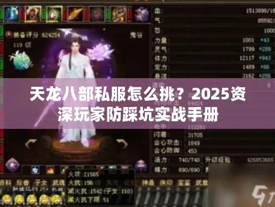 天龙八部私服怎么挑？2025资深玩家防踩坑实战手册