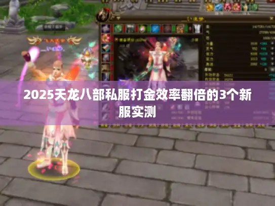 2025天龙八部私服打金效率翻倍的3个新服实测