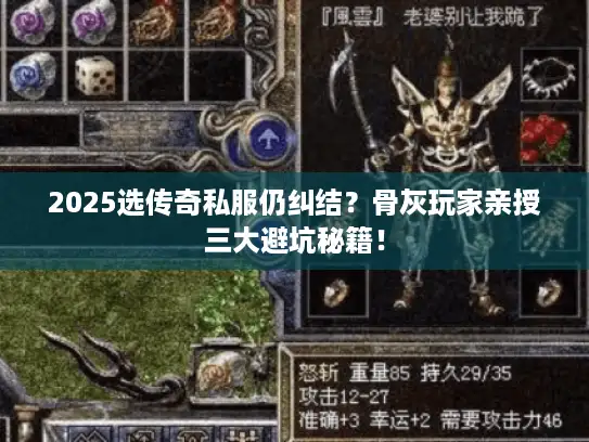 2025选传奇私服仍纠结?骨灰玩家亲授三大避坑秘籍! 2025选传奇私服仍纠结?骨灰玩家亲授三大避坑秘籍!