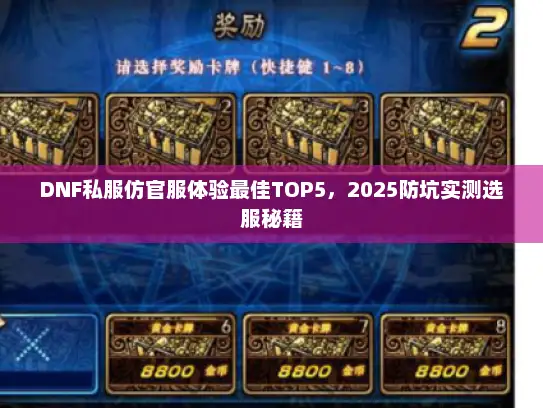 DNF私服仿官服体验最佳TOP5，2025防坑实测选服秘籍