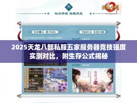 2025天龙八部私服五家服务器竞技强度实测对比，附生存公式揭秘