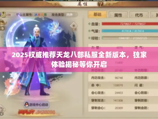 2025权威推荐天龙八部私服全新版本，独家体验揭秘等你开启