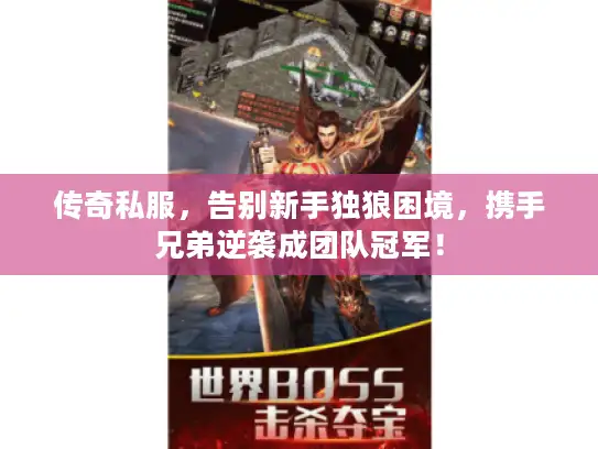 传奇私服，告别新手独狼困境，携手兄弟逆袭成团队冠军！