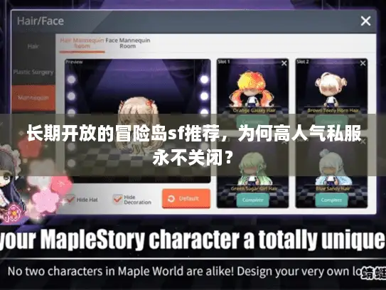 长期开放的冒险岛sf推荐，为何高人气私服永不关闭？