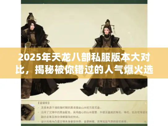 2025年天龙八部私服版本大对比，揭秘被你错过的人气爆火选项