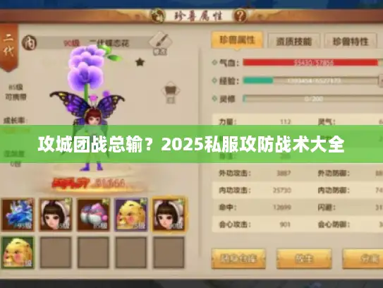 攻城团战总输？2025私服攻防战术大全