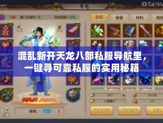 混乱新开天龙八部私服导航里，一键寻可靠私服的实用秘籍