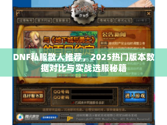 DNF私服散人推荐，2025热门版本数据对比与实战选服秘籍