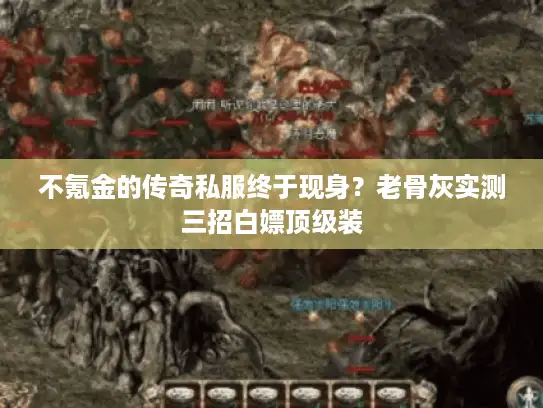 不氪金的传奇私服终于现身？老骨灰实测三招白嫖顶级装