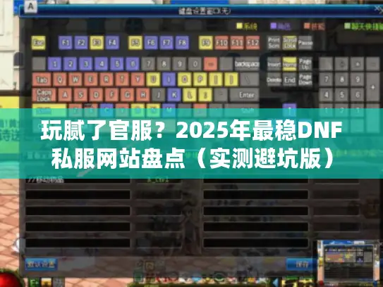 玩腻了官服？2025年最稳DNF私服网站盘点（实测避坑版）