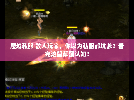 魔域私服 散人玩家，你以为私服都坑爹？看完这篇颠覆认知！
