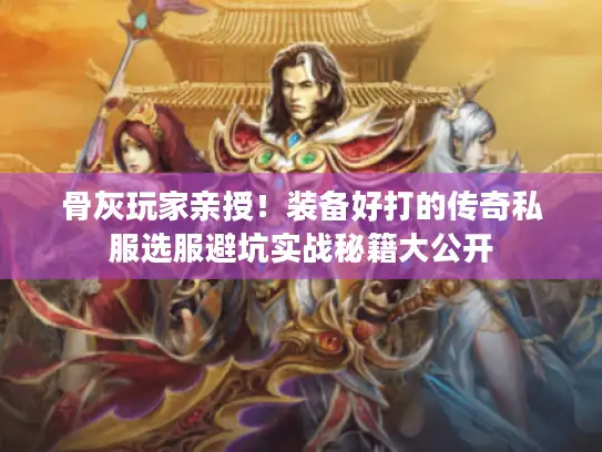 骨灰玩家亲授！装备好打的传奇私服选服避坑实战秘籍大公开