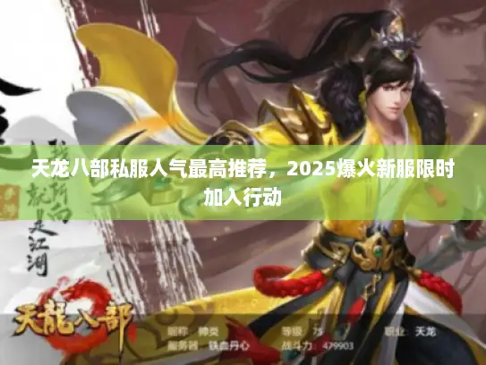 天龙八部私服人气最高推荐，2025爆火新服限时加入行动