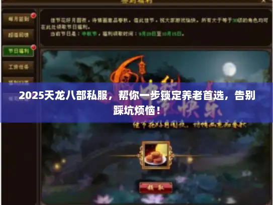 2025天龙八部私服，帮你一步锁定养老首选，告别踩坑烦恼！