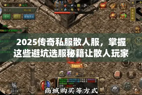 2025传奇私服散人服，掌握这些避坑选服秘籍让散人玩家少走弯路！