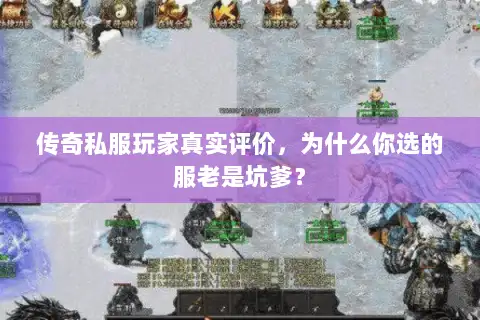 传奇私服玩家真实评价，为什么你选的服老是坑爹？