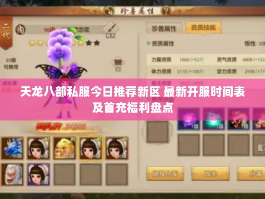 天龙八部私服今日推荐新区 最新开服时间表及首充福利盘点