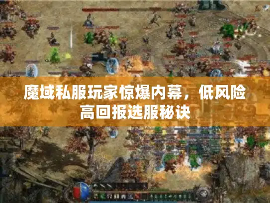 魔域私服玩家惊爆内幕，低风险高回报选服秘诀