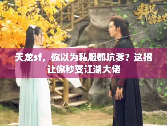 天龙sf，你以为私服都坑爹？这招让你秒变江湖大佬