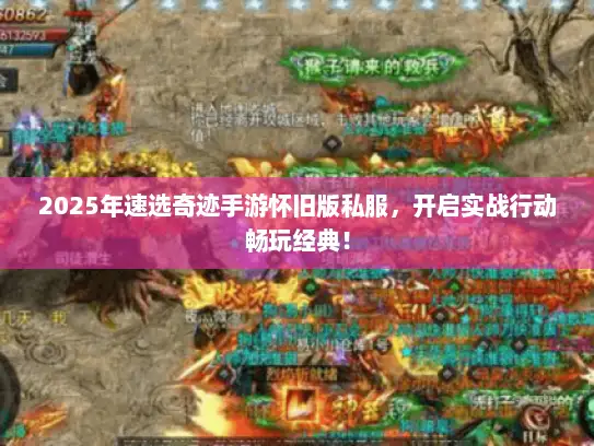 2025年速选奇迹手游怀旧版私服，开启实战行动畅玩经典！