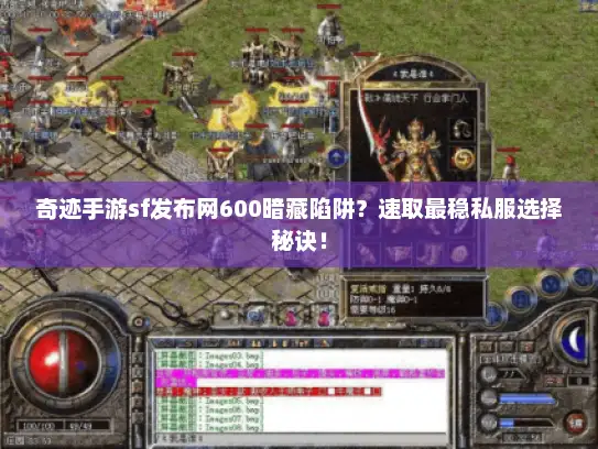 奇迹手游sf发布网600暗藏陷阱？速取最稳私服选择秘诀！