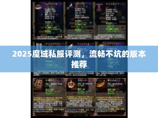 2025魔域私服评测，流畅不坑的版本推荐
