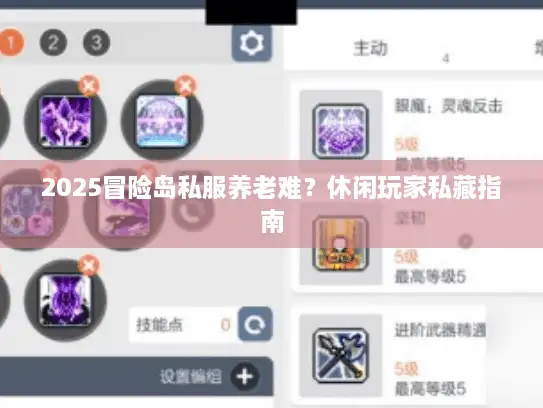 2025冒险岛私服养老难？休闲玩家私藏指南
