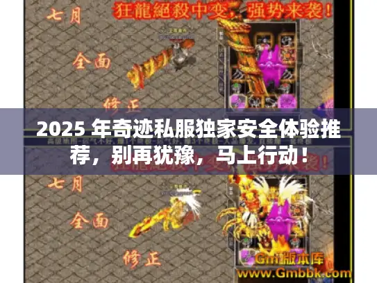 2025 年奇迹私服独家安全体验推荐，别再犹豫，马上行动！