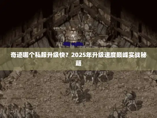 奇迹哪个私服升级快？2025年升级速度巅峰实战秘籍