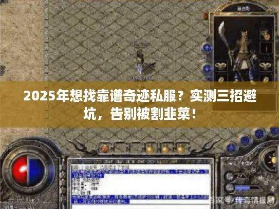 2025年想找靠谱奇迹私服?实测三招避坑,告别被割韭菜! 2025年想找靠谱奇迹私服?实测三招避坑,告别被割韭菜!