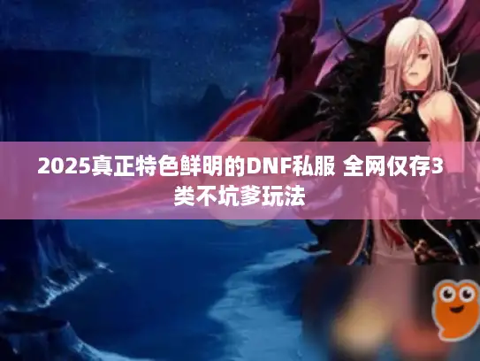 2025真正特色鲜明的DNF私服 全网仅存3类不坑爹玩法
