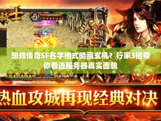 想知传奇SF名字格式暗藏玄机?行家3招带你看透服务器真实面貌 想知传奇SF名字格式暗藏玄机?行家3招带你看透服务器真实面貌