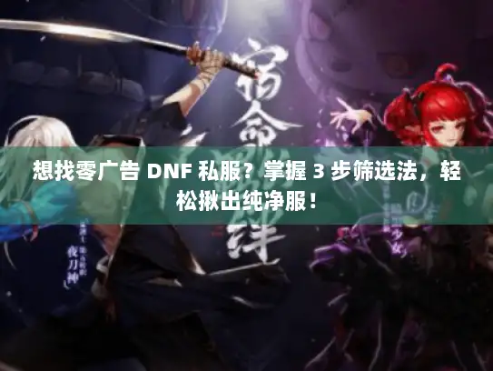 想找零广告 DNF 私服？掌握 3 步筛选法，轻松揪出纯净服！