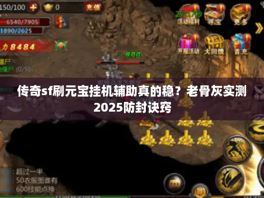 传奇sf刷元宝挂机辅助真的稳？老骨灰实测2025防封诀窍
