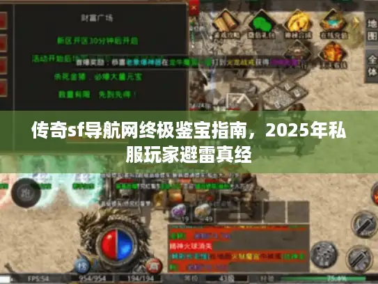 传奇sf导航网终极鉴宝指南，2025年私服玩家避雷真经