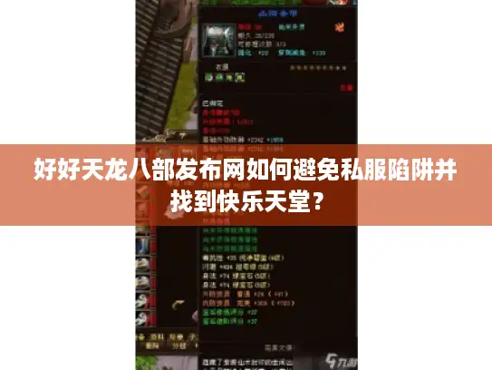 好好天龙八部发布网如何避免私服陷阱并找到快乐天堂？