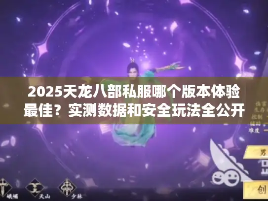 2025天龙八部私服哪个版本体验最佳？实测数据和安全玩法全公开