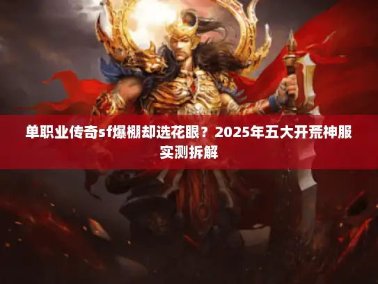 单职业传奇sf爆棚却选花眼？2025年五大开荒神服实测拆解