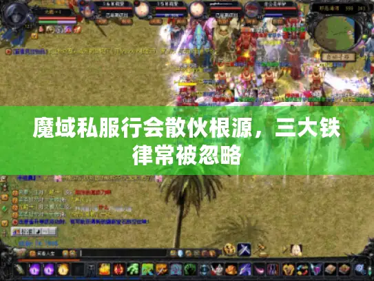 魔域私服行会散伙根源，三大铁律常被忽略