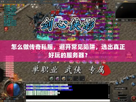 怎么做传奇私服，避开常见陷阱，选出真正好玩的服务器？