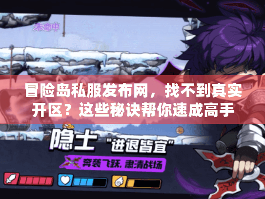 冒险岛私服发布网，找不到真实开区？这些秘诀帮你速成高手