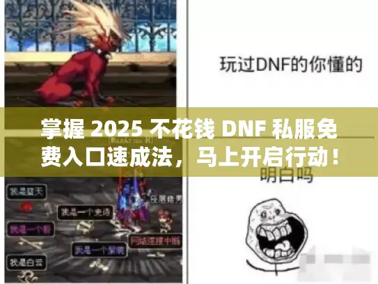 掌握 2025 不花钱 DNF 私服免费入口速成法,马上开启行动! 掌握 2025 不花钱 DNF 私服免费入口速成法,马上开启行动!