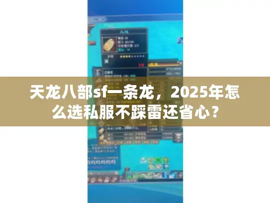 天龙八部sf一条龙，2025年怎么选私服不踩雷还省心？