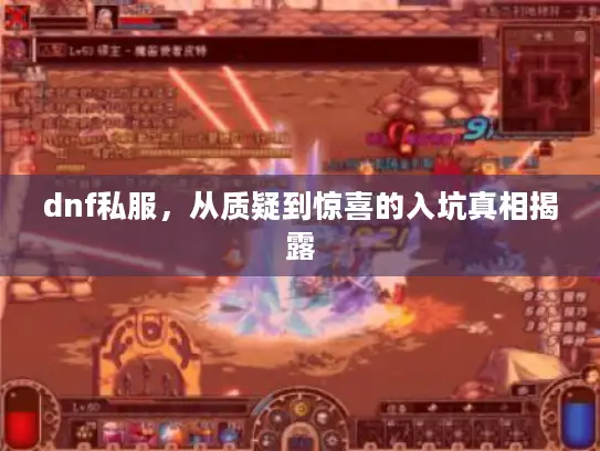 dnf私服，从质疑到惊喜的入坑真相揭露