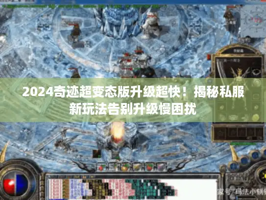 2024奇迹超变态版升级超快！揭秘私服新玩法告别升级慢困扰
